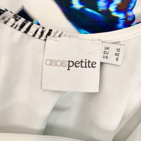 Asos Petite - Bold Abstract Stripe Bodycon Dress - Picture 9 of 9